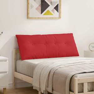 Polštář na záda Červená 120 x 19 x 50 cm textil - obrázek 1