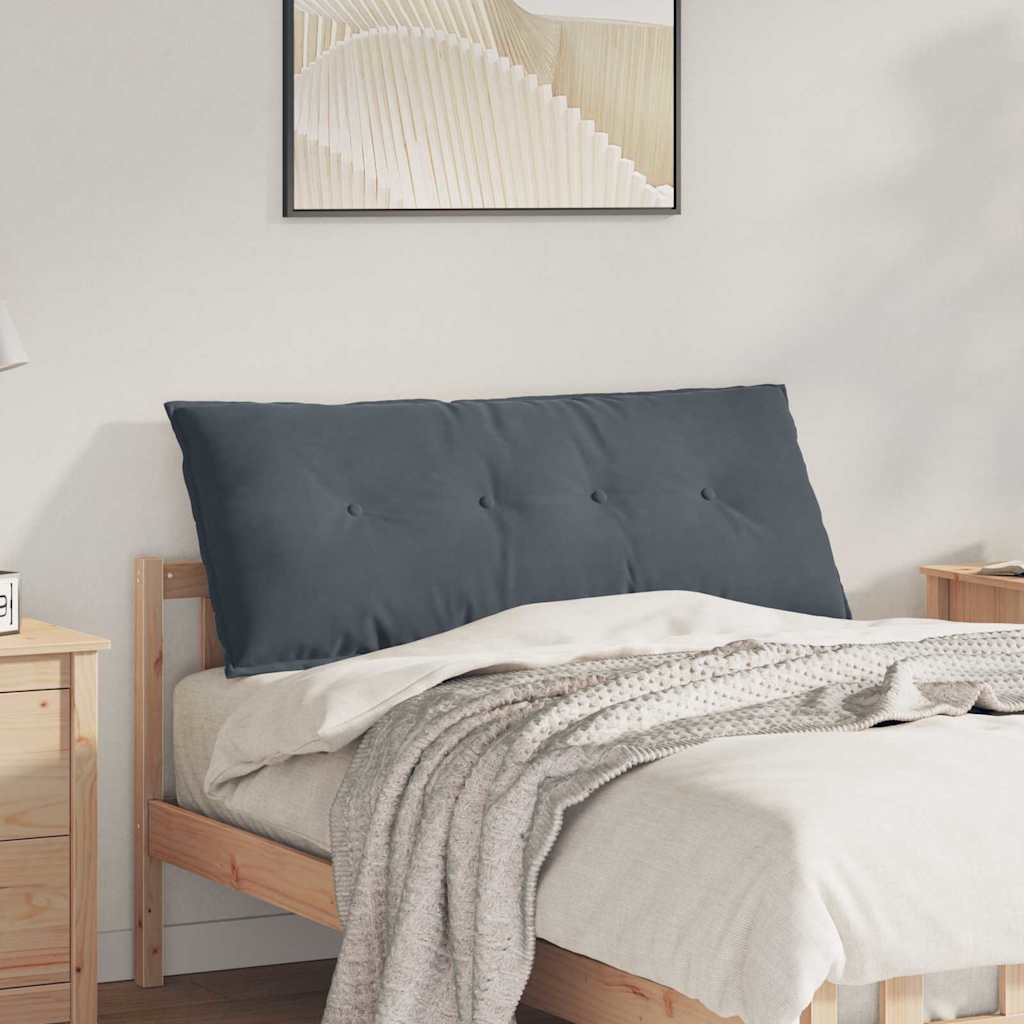 Casă & grădină - Perna pentru spate Gri închis 120 x 50 cm Țesătură din corduroy