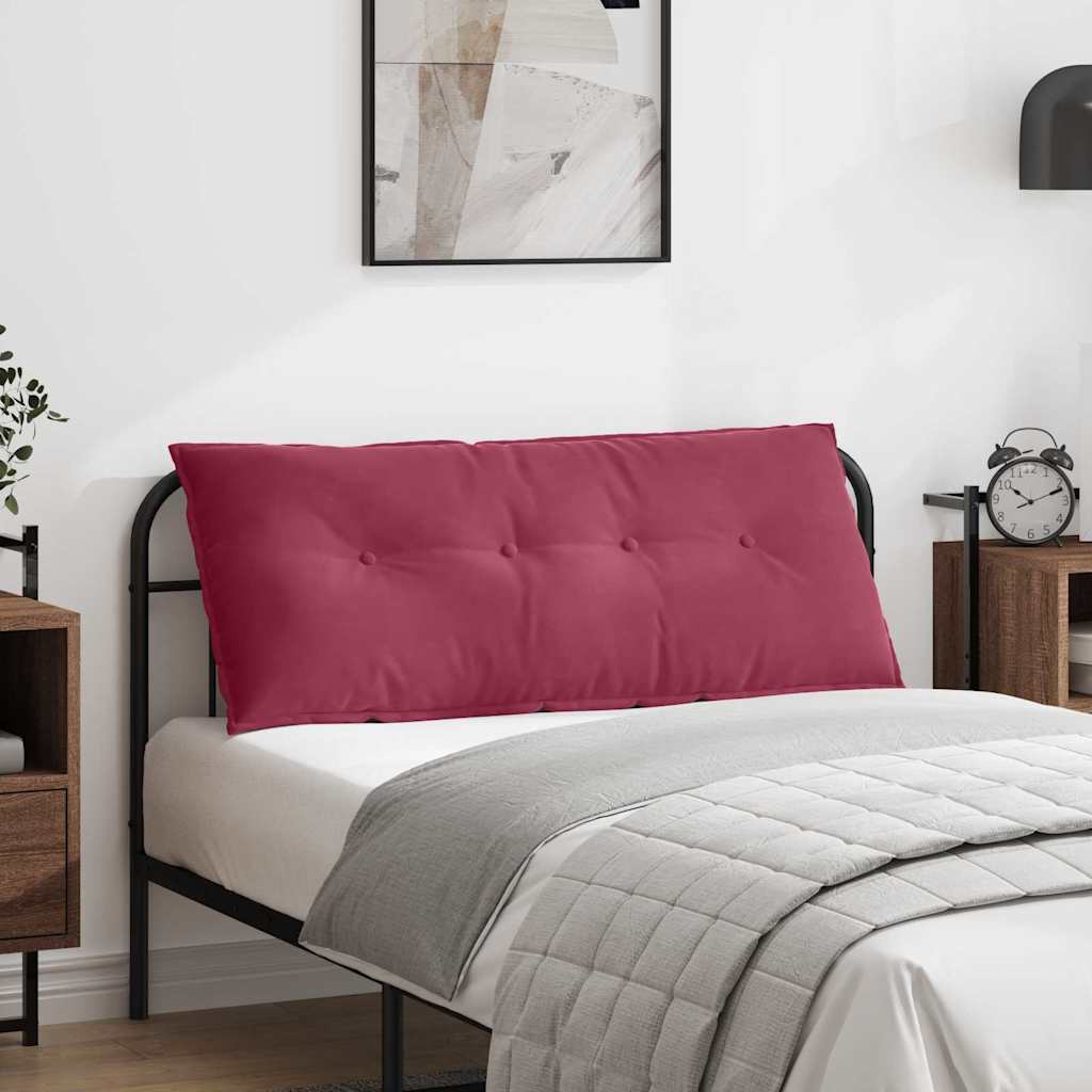 Casă & grădină - Perna pentru spate Roșu Vin 120 x 50 cm Țesătură din corduroy