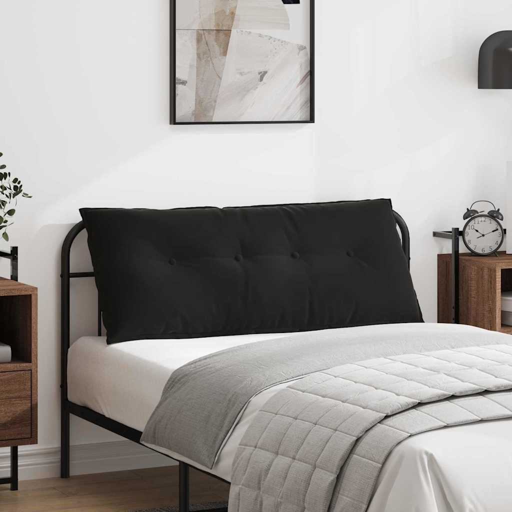 Casă & grădină - Perna pentru spate Negru 120 x 50 cm Țesătură din corduroy