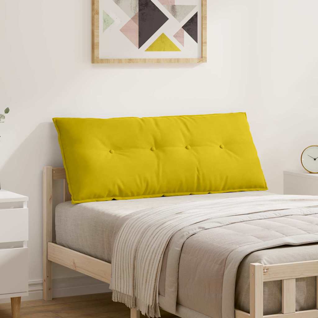 Casă & grădină - Perna pentru spate Galben 120 x 50 cm Țesătură din corduroy