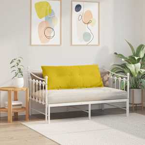 Polštář na záda Žlutá 120 x 50 cm Žebrovaná látka - obrázek 4