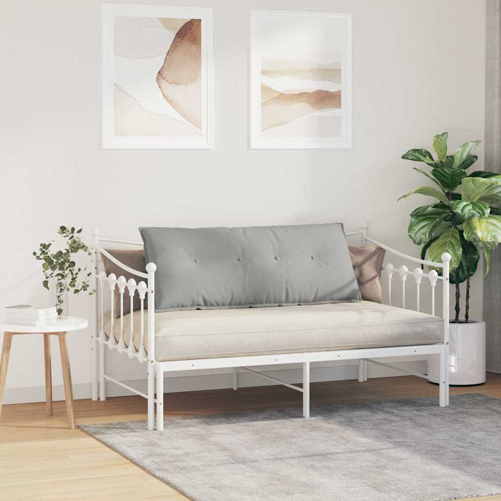 Rugkussen Lichtgrijs 120 x 50 cm Microvezel Stof image 4