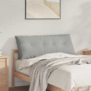 Poglavni vzglavnik Svetlo siva 120 x 50 cm Mikrofiber tkanina