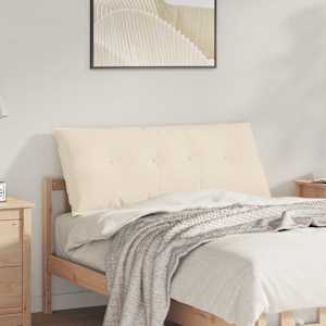 Poglavni vzglavnik Bež 120 x 50 cm Mikrofiber tkanina