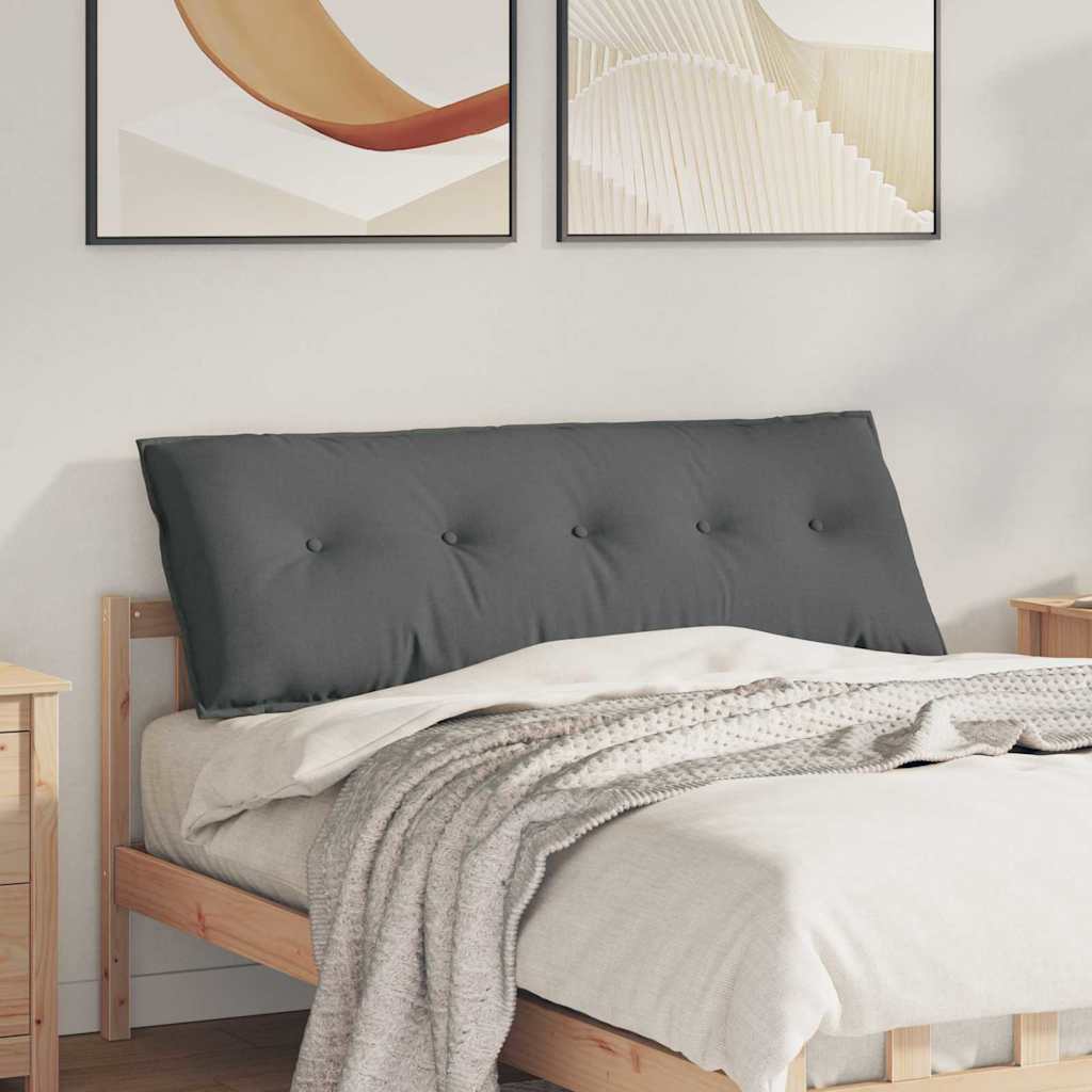 Casă & grădină - Perna pentru spate Gri închis 140 x 19 x 50 cm țesătură