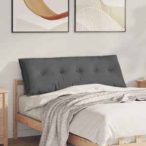 Poglavni vzglavnik Temno siva 140 x 19 x 50 cm blago