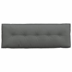 Polštář na záda Tmavě šedá 140 x 19 x 50 cm textil - obrázek 6