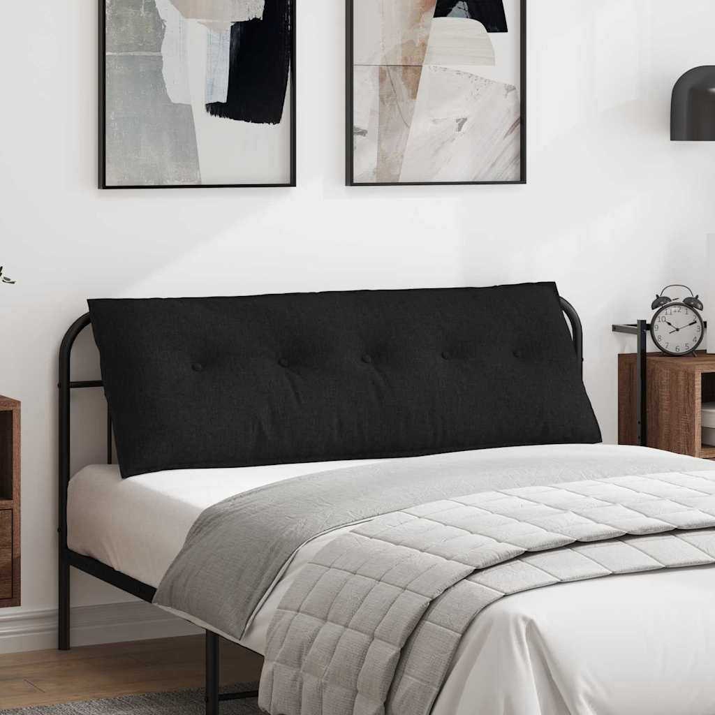 Casă & grădină - Perna pentru spate Negru 140 x 19 x 50 cm țesătură