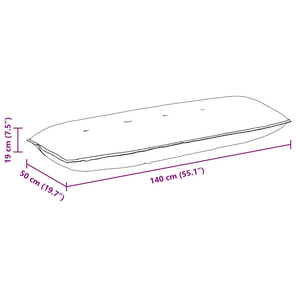 Rugkussen Taupe 140 x 19 x 50 cm Stof image 10