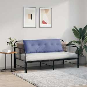 Polštář na záda Modrá džínovina 140 x 19 x 50 cm textil - obrázek 4