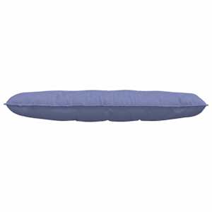 Polštář na záda Modrá džínovina 140 x 19 x 50 cm textil - obrázek 5