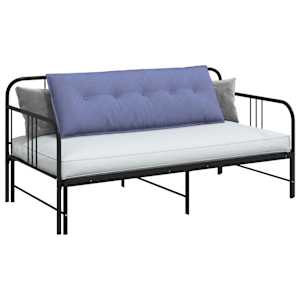 Polštář na záda Modrá džínovina 140 x 19 x 50 cm textil - obrázek 3