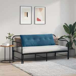 Polštář na záda Modrá 140 x 50 cm Žebrovaná látka - obrázek 4
