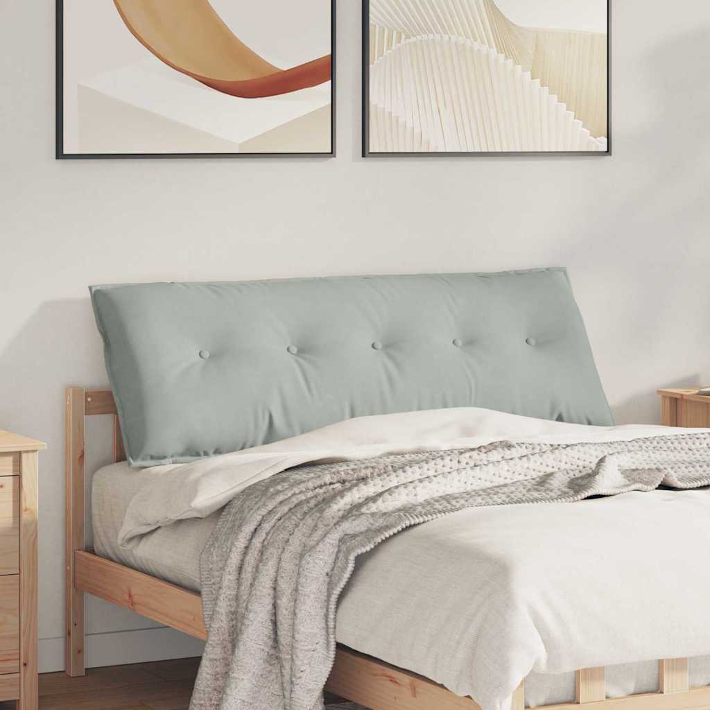 vidaXL Rückenkissen Hellgrau 140 x 50 cm Cordstoff
