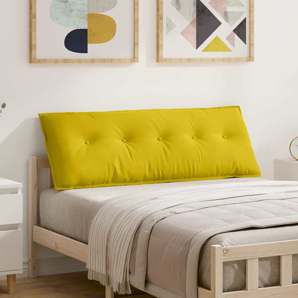 Casă & grădină - Perna pentru spate Galben 140 x 50 cm Țesătură din corduroy