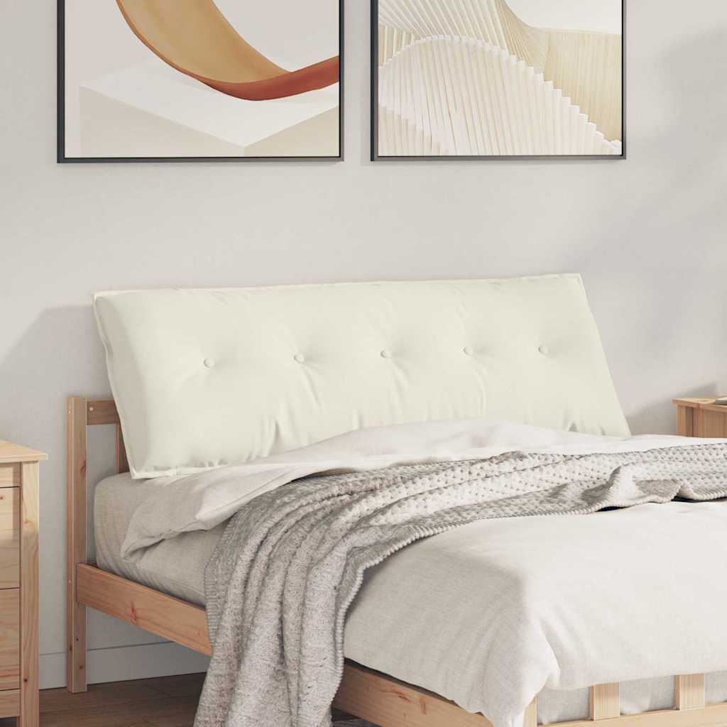 Casă & grădină - Perna pentru spate Crem 140 x 50 cm Țesătură din corduroy