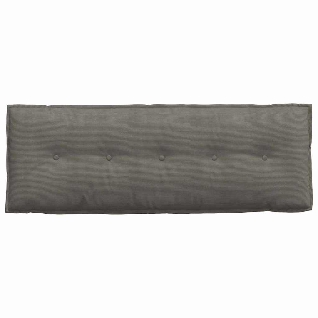 Rugkussen Lichtgrijs 140 x 50 cm Cordstof image 6