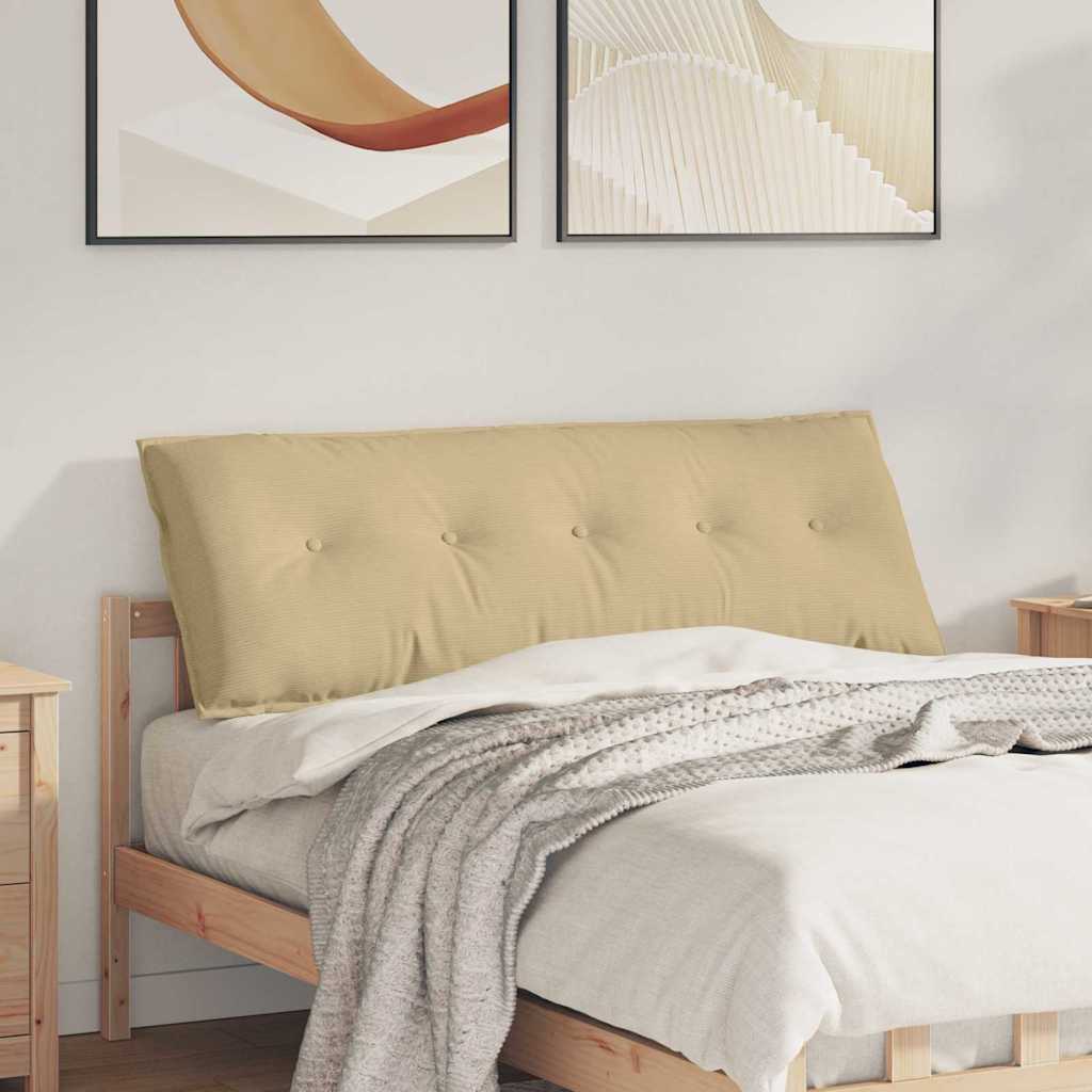 vidaXL Rückenkissen Grau-Grün 140 x 50 cm Cordstoff