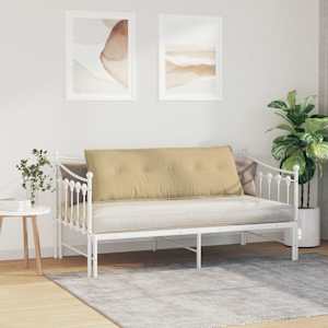 Polštář na záda Šedozelená 140 x 50 cm Žebrovaná látka - obrázek 4