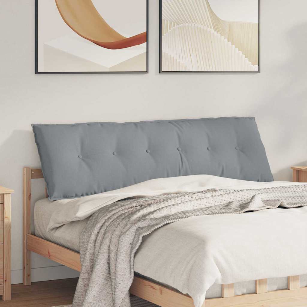 vidaXL Rückenkissen Hellgrau 160 x 19 x 50 cm Stoff