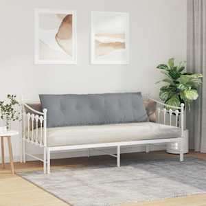 Polštář na záda Světle šedá 160 x 19 x 50 cm textil - obrázek 4