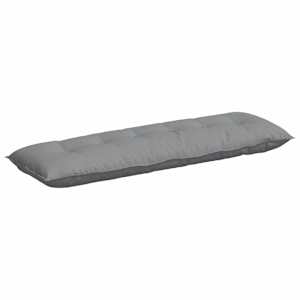 Polštář na záda Světle šedá 160 x 19 x 50 cm textil - obrázek 2