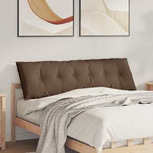 Polštář na záda Hnědá 160 x 19 x 50 cm textil - obrázek 1
