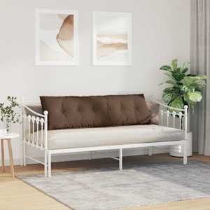 Polštář na záda Hnědá 160 x 19 x 50 cm textil - obrázek 4