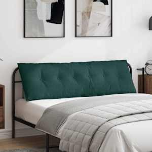 Polštář na záda Tmavě zelená 160 x 19 x 50 cm textil - obrázek 1