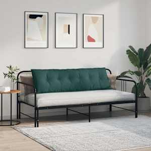 Polštář na záda Tmavě zelená 160 x 19 x 50 cm textil - obrázek 4