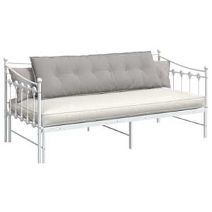 Polštář na záda Oblačno šedá 160 x 19 x 50 cm textil - obrázek 3