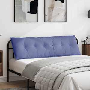 Polštář na záda Modrá džínovina 160 x 19 x 50 cm textil - obrázek 1