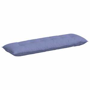 Polštář na záda Modrá džínovina 160 x 19 x 50 cm textil - obrázek 2