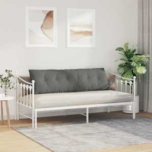 Polštář na záda Tmavě šedá 160 x 50 cm Mikrovlákno - obrázek 4