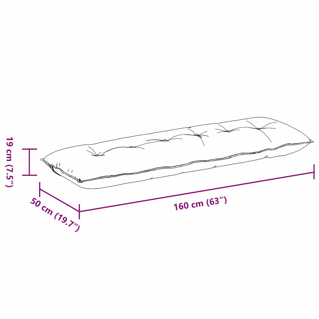 Rugkussen Zwart 160 x 50 cm Microvezel Stof image 10