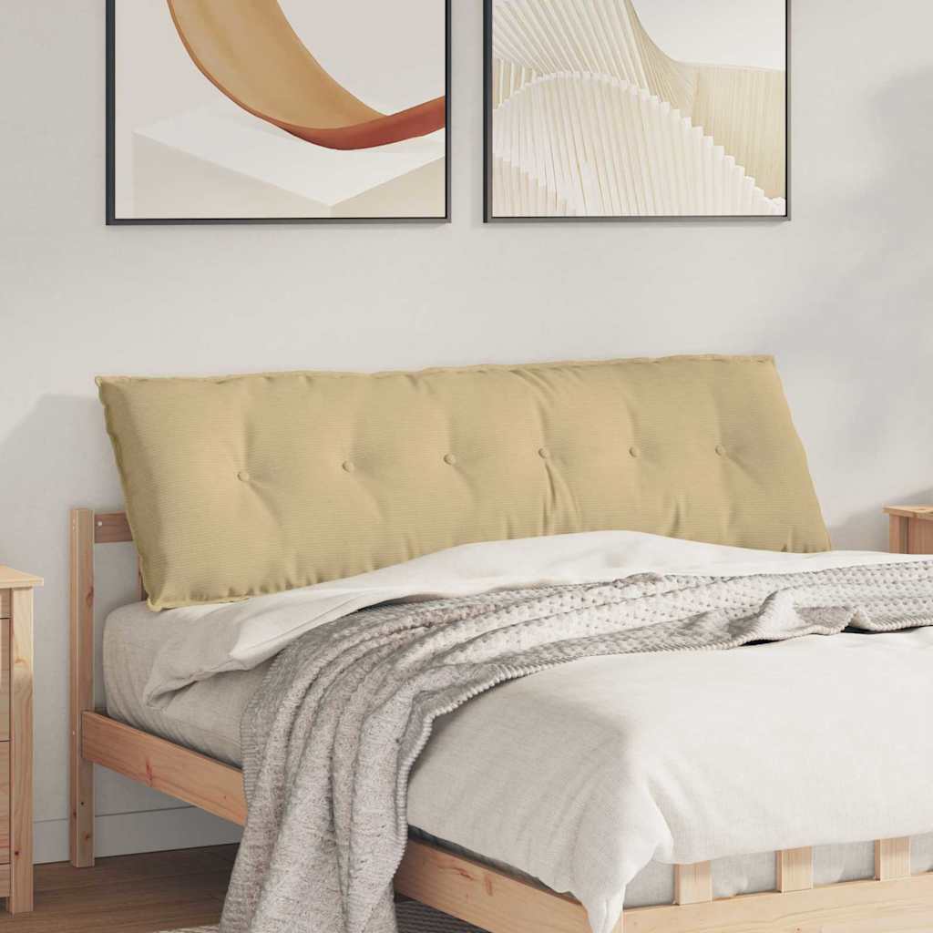 vidaXL Rückenkissen Grau-Grün 160 x 50 cm Cordstoff