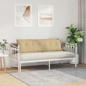 Polštář na záda Šedozelená 160 x 50 cm Žebrovaná látka - obrázek 4