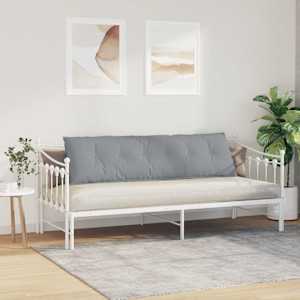Polštář na záda Světle šedá 180 x 19 x 50 cm textil - obrázek 4