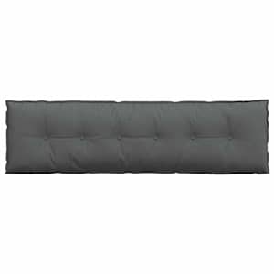 Polštář na záda Tmavě šedá 180 x 19 x 50 cm textil - obrázek 6