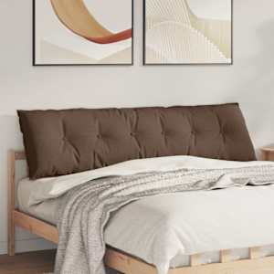 Polštář na záda Hnědá 180 x 19 x 50 cm textil - obrázek 1