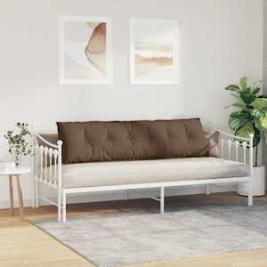 Polštář na záda Hnědá 180 x 19 x 50 cm textil - obrázek 4