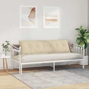 Polštář na záda Krémová 180 x 19 x 50 cm textil - obrázek 4