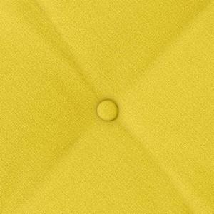Polštář na záda Světlá žlutá 180 x 19 x 50 cm textil - obrázek 8