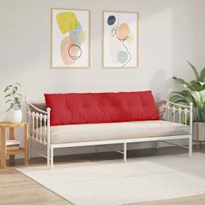 Polštář na záda Červená 180 x 19 x 50 cm textil - obrázek 4