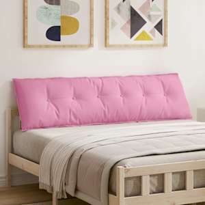 Polštář na záda Růžová 180 x 19 x 50 cm textil - obrázek 1