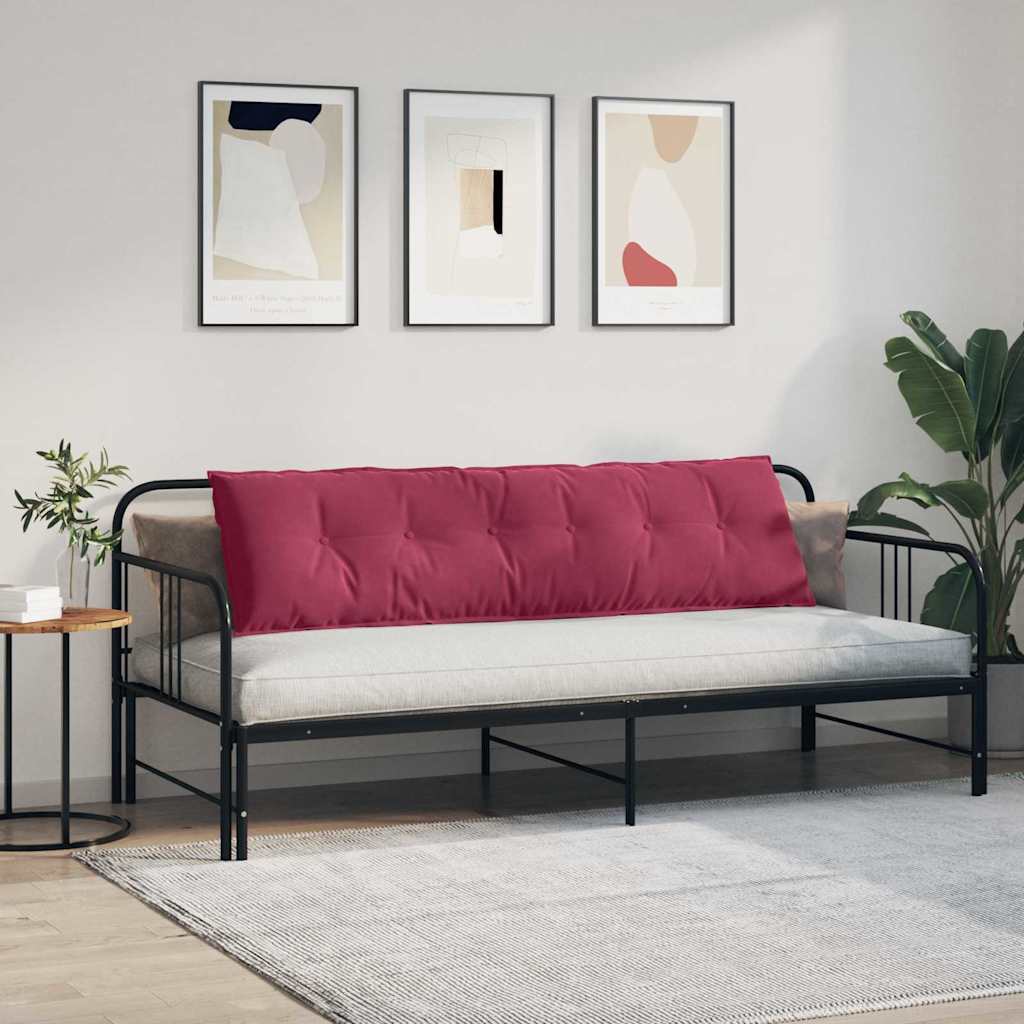 Rugkussen Wijnrood 180 x 50 cm Cordstof image 4