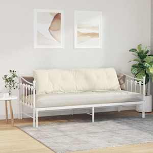 Polštář na záda Krémová 180 x 50 cm Žebrovaná látka - obrázek 4