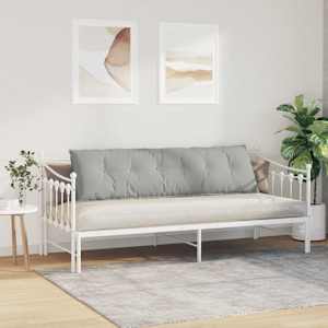 Polštář na záda Světle šedá 180 x 50 cm Mikrovlákno - obrázek 4