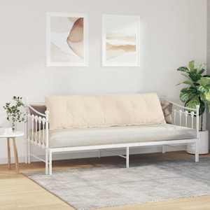 Polštář na záda Béžová 180 x 50 cm Mikrovlákno - obrázek 4